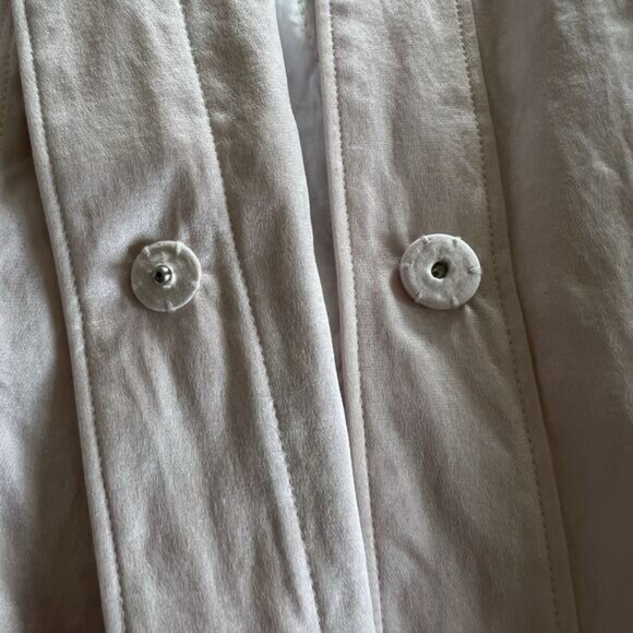 Sigrid Olsen Women Jacket Size 8 Pink Silk Button Snaps Barbie Beach Vacation - Picture 11 of 15